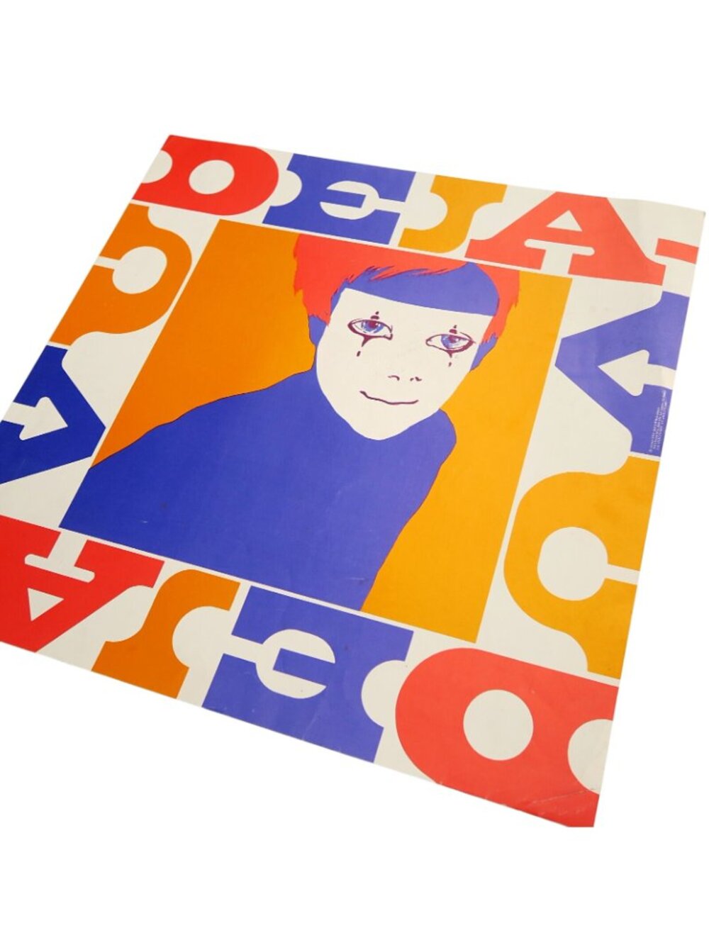 1969 Pop Art Lithograph Poster – “Deja-Vu” by Bob G.H. McKendrick, Mime Portrait - Picture 2 of 10